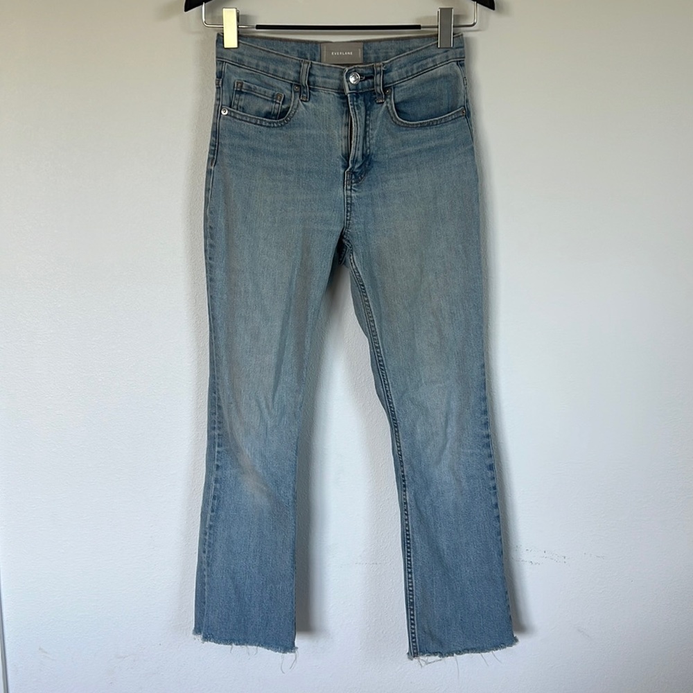Everlane kick crop jeans